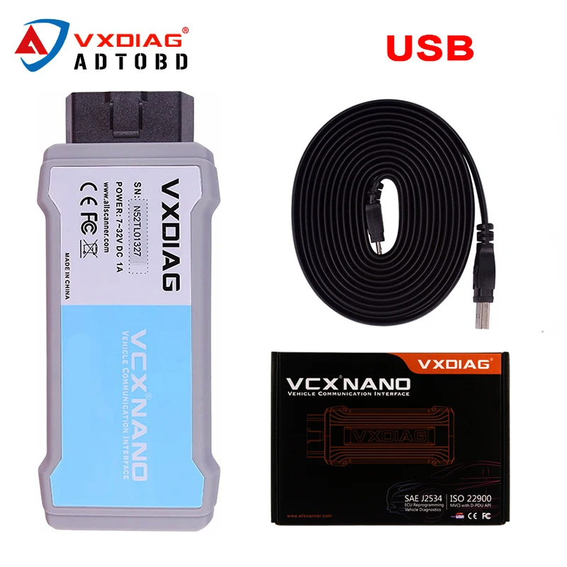 

2018 VXDIAG VCX NANO for TOYOTA TIS Techstream V12.00.127 Compatible with SAE J2534 VXDIAG VCX NANO for Toyota Diagnostic Tool