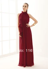 Burgundy Red abendgesellschaft lange maxi kleid für frauen Heißer verkauf 2016