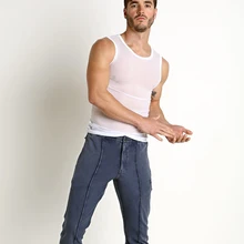 Сетчатый жилет с круглым воротником, сексуальный, дышащий, для фитнеса, для похудения, сетчатый, тонкий