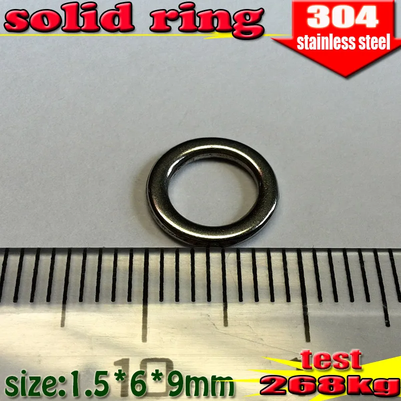

2016new the most 304 material fishing solid rings professional quality 9MM quantily: 100pcs/lot