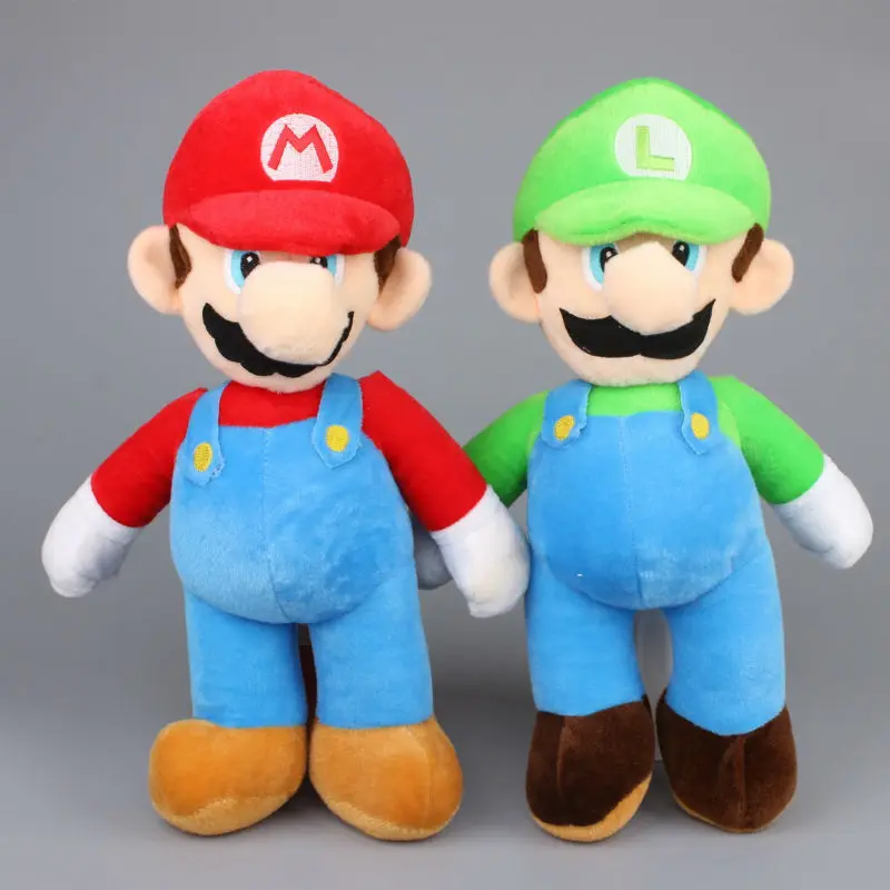 EMS 30 шт./лот 14 "35 см Super Mario Bros. Стенд Mario & LUIGI Плюшевые Игрушечные лошадки stufffed мягкие Куклы