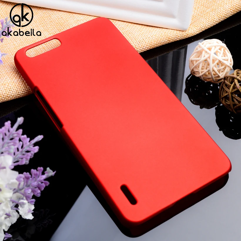 

AKABEILA Matte Plastic Phone Case For Huawei Honor 6 Plus Honor6 Plus PE-TL10 PE-UL00 5.5 Inch Rubber Slim Housing Bag Covers