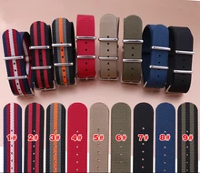 18mm 20mm 22mm 24mm L’OTAN Militaire Nylon Bracelet Bande Plongeurs Acier Inoxydable Boucle Claps bracelet livraison Gratuite