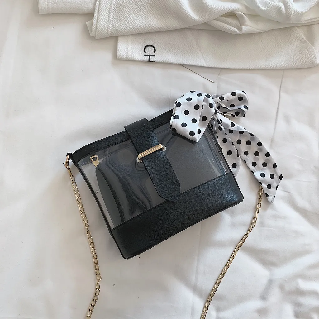

Casual Solid Color Shoulder Women Transparent Fashion Shoulder Bag Chain Messenger Bag Small Square Bag сандали женские#618P