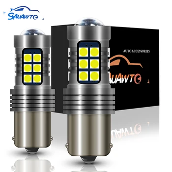 

2x For SEAT LEON 2012 Auto Reverse Backup Lamp DRL Turn Signal Light P21W BA15S 1156 LED Auto Signal Lamp
