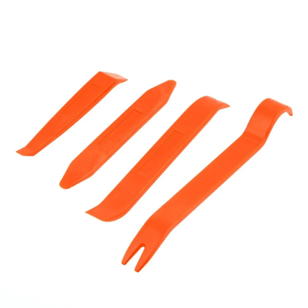 

4pcs/set Easy Use Portable Vehicle Car Auto Panel Audio Refit Trim Removal Tools Set Kit Univesal Car Pry Refitting Tool~