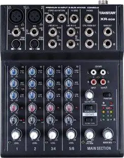 Takstar XR 208 микшерная консоль цифровой миксер Премиум 8 вход 2 шина используется для