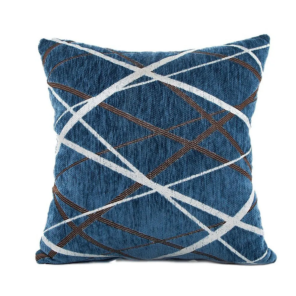 Стильная простота полиэстер диванов декоративные подушки Чехол для подушки наволочка домашний декор funda cojin - Цвет: Blue