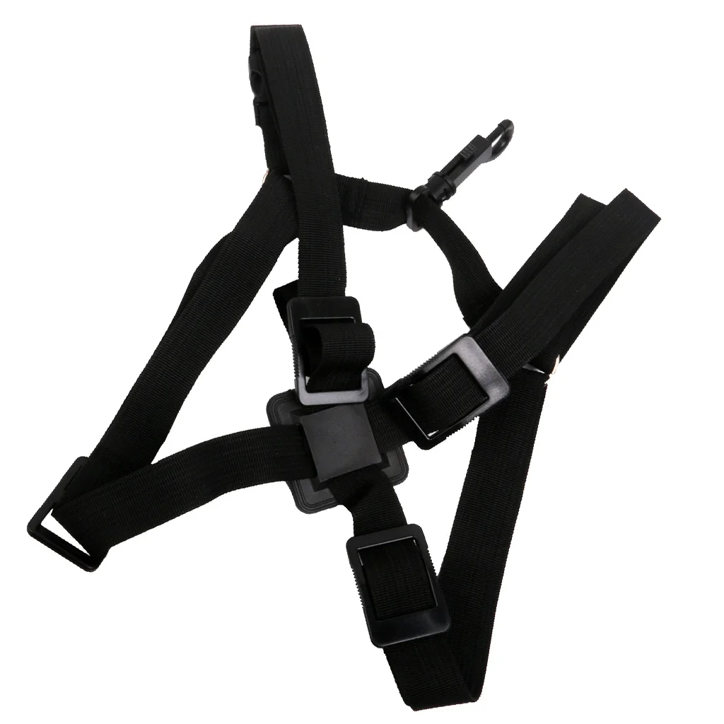 Adjustable Nylon Tenor Baritone Sax Saxophone Harness Shoulder Strap  For Universal Saxophones Black