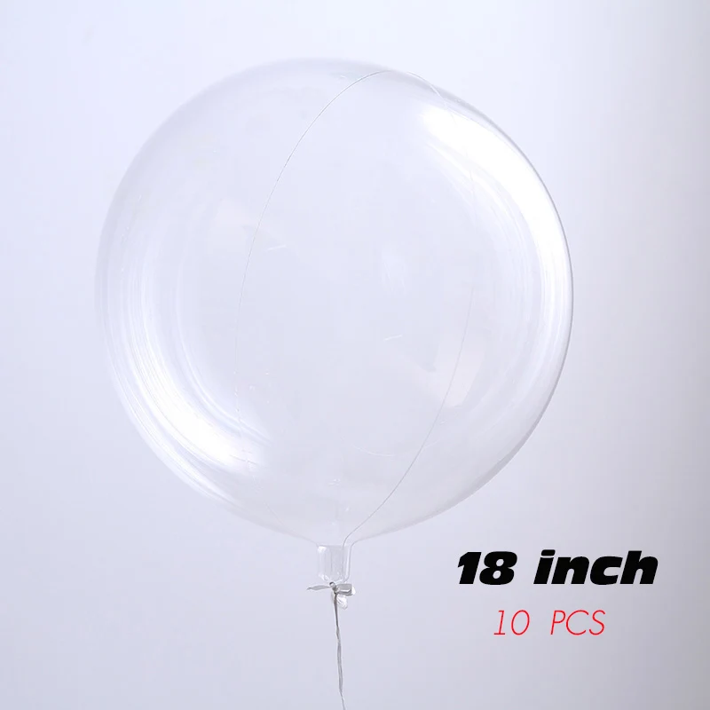 Свадебные украшения перо Bobo конфетти воздушные шары День рождения украшения для взрослых свадебные Прозрачные Шары Гелиевый шар - Цвет: BOBO balloon -18inch