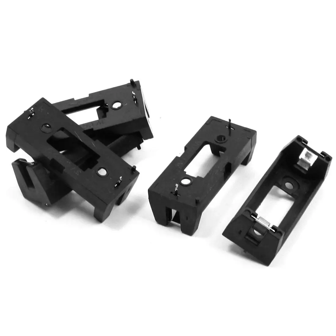 

PCB Plug-in Type CR123A Lithium Battery Holder Socket Black 5 Pieces