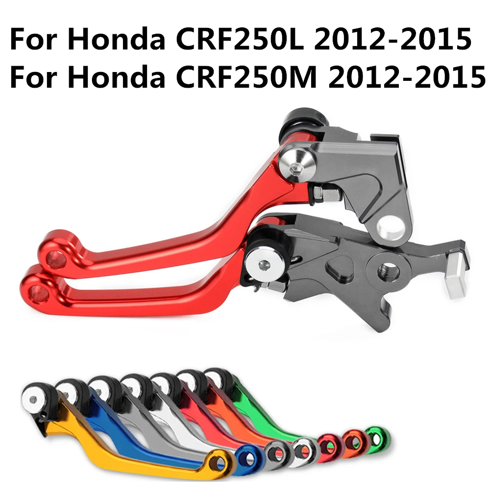 

One Pair CNC Pivot Brake Clutch Levers for Honda CRF250L/M 2012 2013 2014 L01K/R45K Motorcycle Red D10
