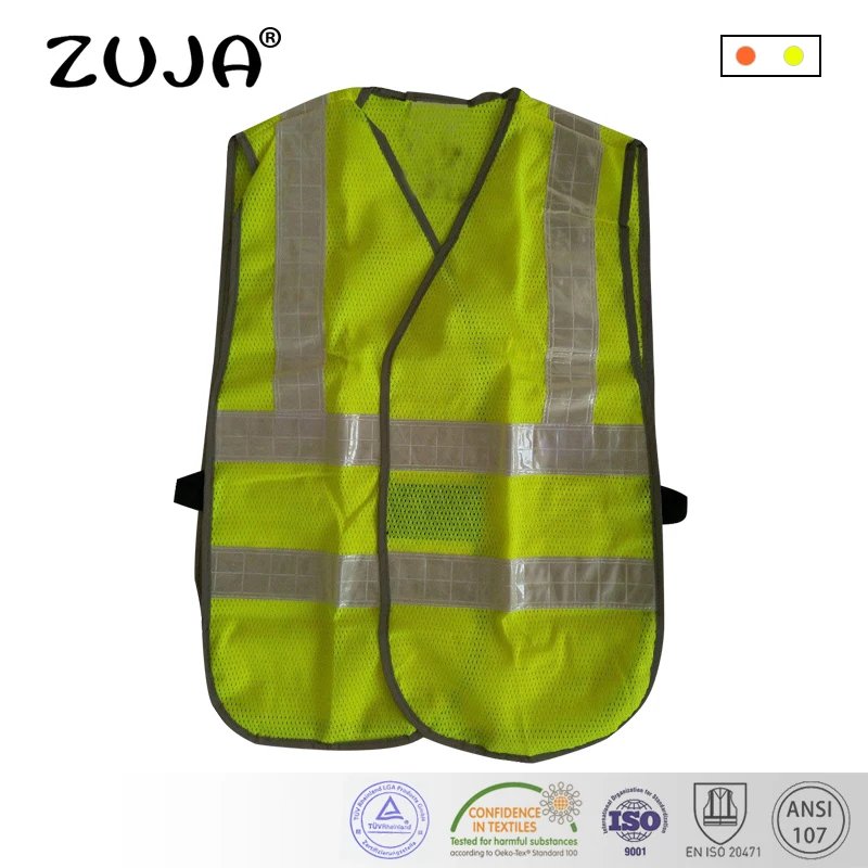 

Construction Worker Reflective Vest Traffic Reflective Safety Jacket Fluorescent light PVC Tape