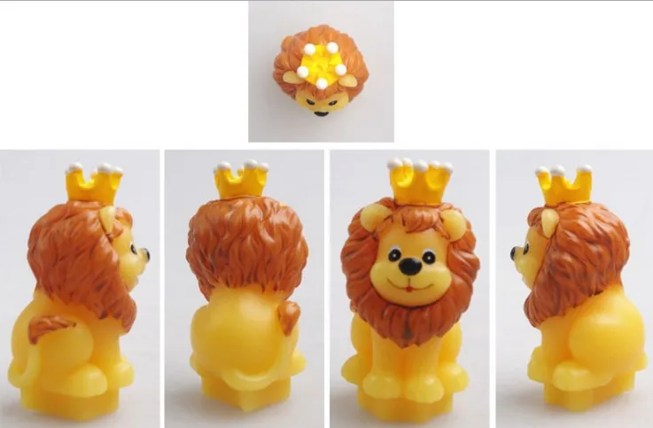 3D DIY король лев леопард свечи формы мыло силиконовая форма в виде животного конфеты формы 6,8*4,4*4,7 см украшения торта помадка инструменты E324