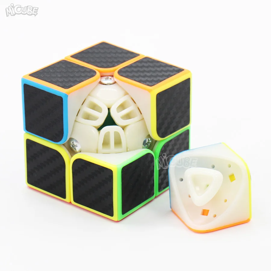 Магический куб 2x2x2 скоростной Кубик из углеродного волокна 2x2 кубик Moyu 2*2 Игра Головоломка Neo Cubo Magico игрушки для детей