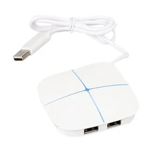 6-port 2-card Slot USB 2.0 Hub Splitter with SD/TF Card Reader For Desktop/Laptop Support Digital Camera/Printer/Flash Drive