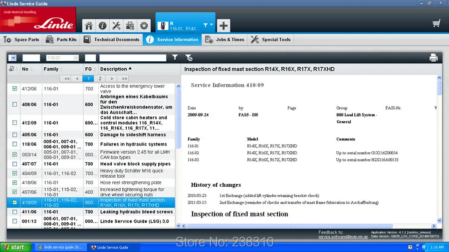 Новейшая версия Для Linde service Guide 5,18 [08/] каталог запчастей и Сервисная информация+ LSG fix файлы с просроченным pacth