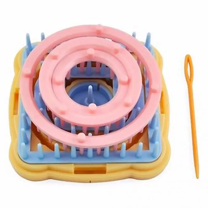 9Pcs Knitting Loom Flower Daisy Pattern Maker DIY Wool Yarn Needle Knit