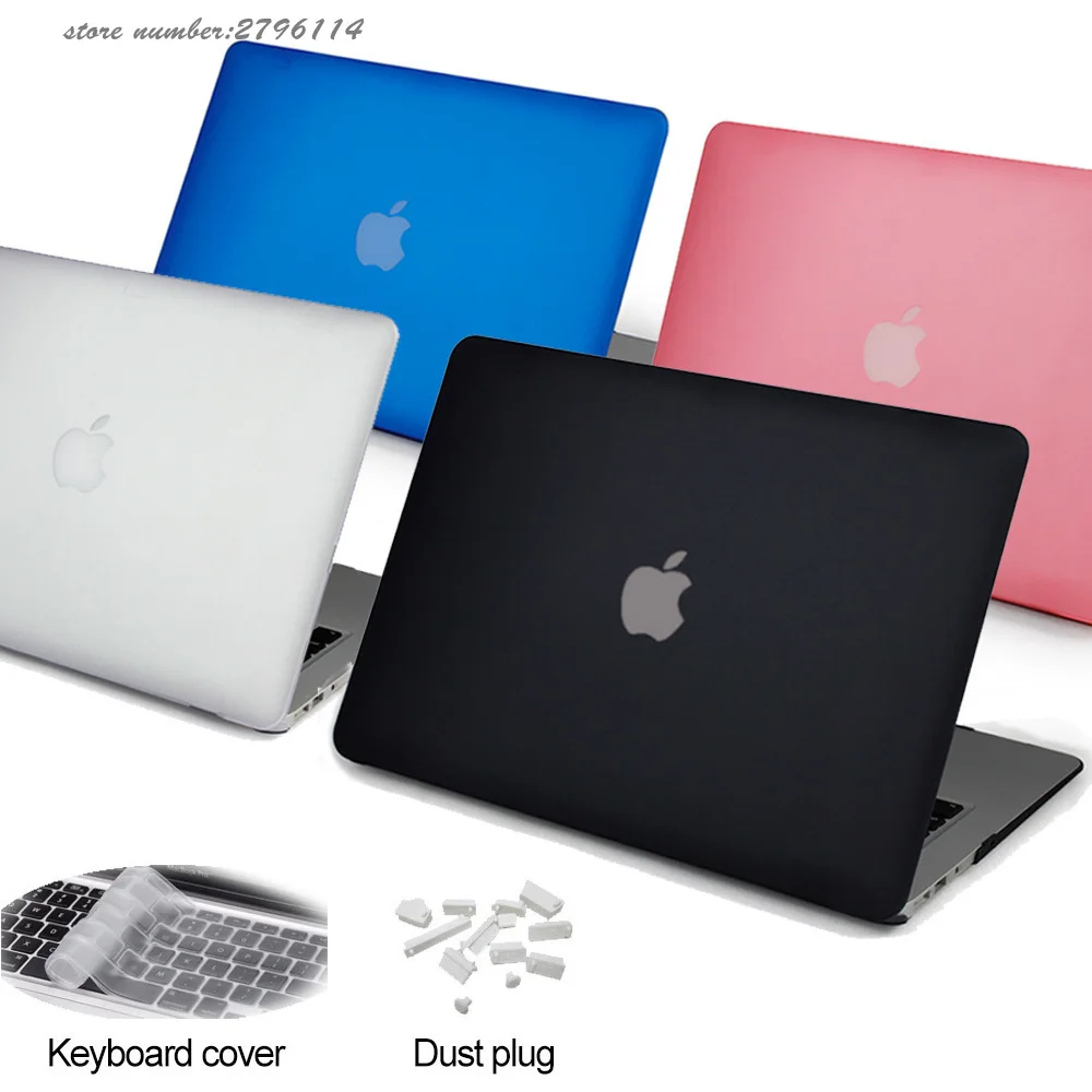 Новый матовый чехол для Apple macbook Air Pro Retina 11 12 13 15 дюймов сумка ноутбука Mac book с