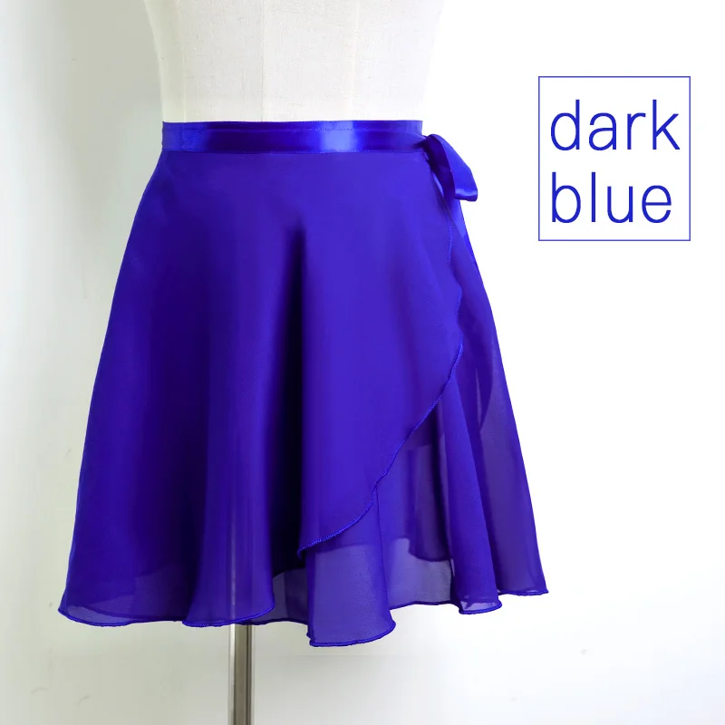 Шифоновая юбка-пачка для взрослых, для балета, танцев, для женщин и девочек, гимнастическая юбка, юбка для тренировок, балетные юбки - Цвет: Blue
