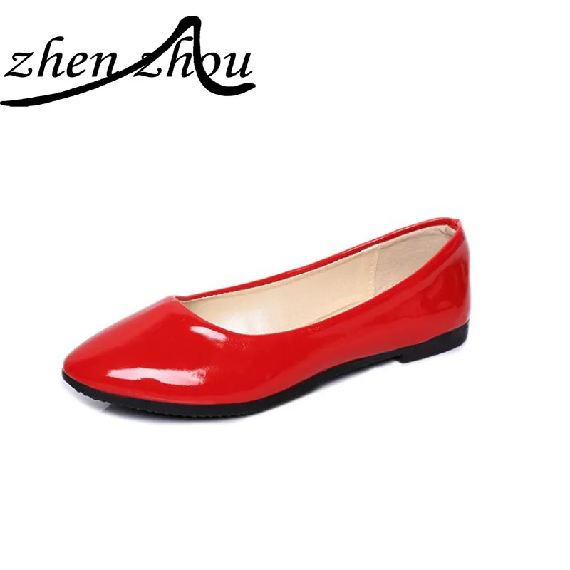 

Package freight shoes, spring and summer new south Korean women's shoes, pure color female flat and large size candy color flat