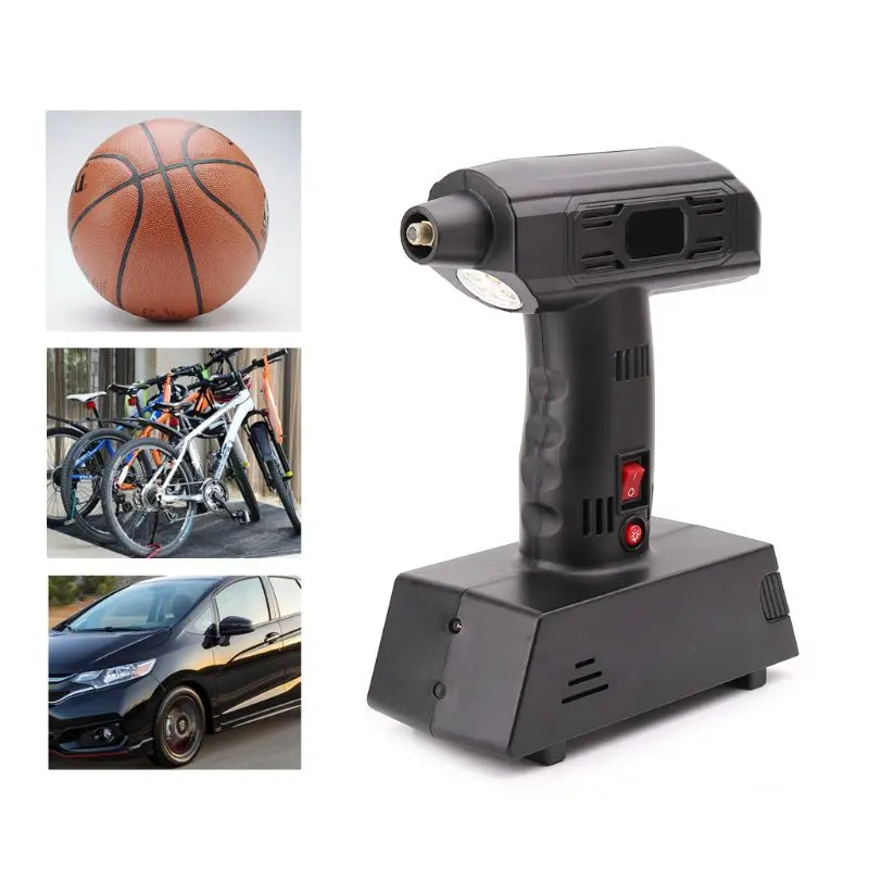 

Metal Tire Inflator Pump Portable Car Electric Air Pumps Super Brightness Lighting Air Compressor