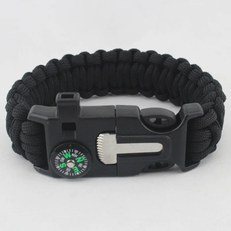2018 المشي لمسافات طويلة تسلق Paracord سوار في الهواء الطلق صافرة بقاء العتاد معدات البوصلة مشبك الهروب سوار كاتب حبل 2018 المشي لمسافات طويلة تسلق Paracord سوار في الهواء الطلق صافرة بقاء العتاد معدات البوصلة مشبك الهروب سوار كاتب حبل