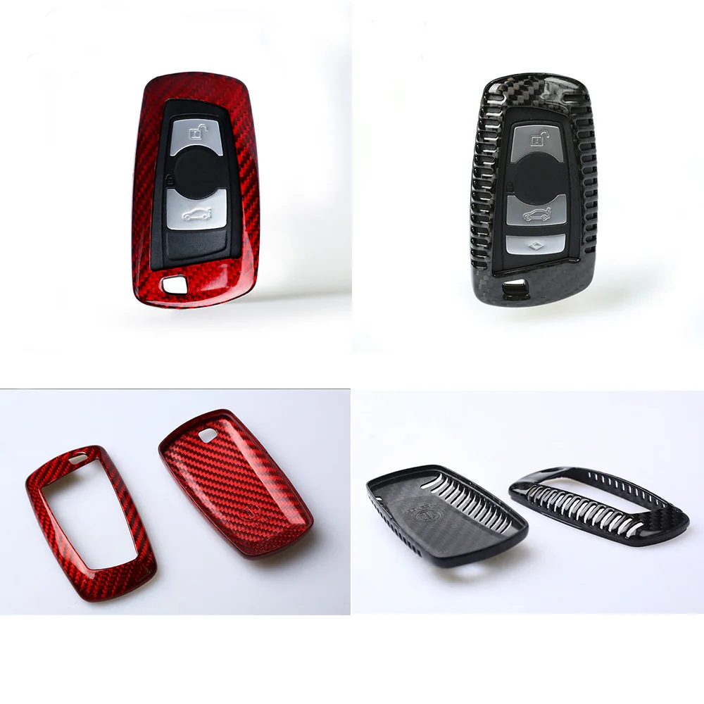 

DEE Carbon Fiber Car Remote Key Case Cover For BMW E46 E39 E90 E36 E60 F30 F10 E34 E30 F20 Protective Auto Accessories Anti-drop