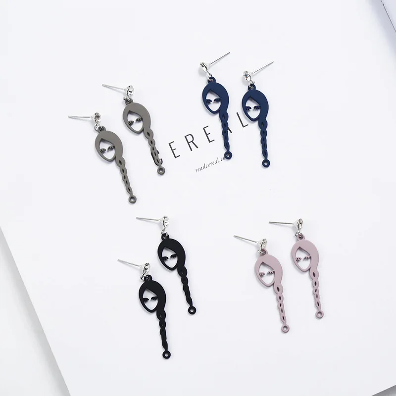 

Korean Creative Acrylic Long Scorpion Frail Rhinestone Woman Girls Stud Earrings Fashion Jewelry Holiday-KQQE