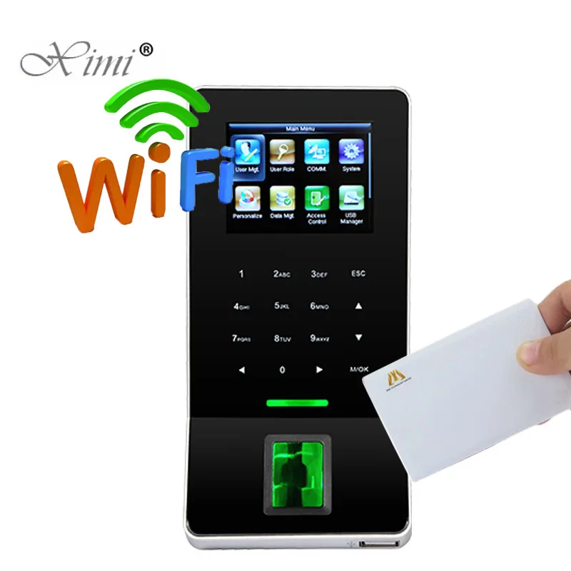 ZK F22 Wi Fi биометрическая система контроля доступа по отпечаткам пальцев с MF