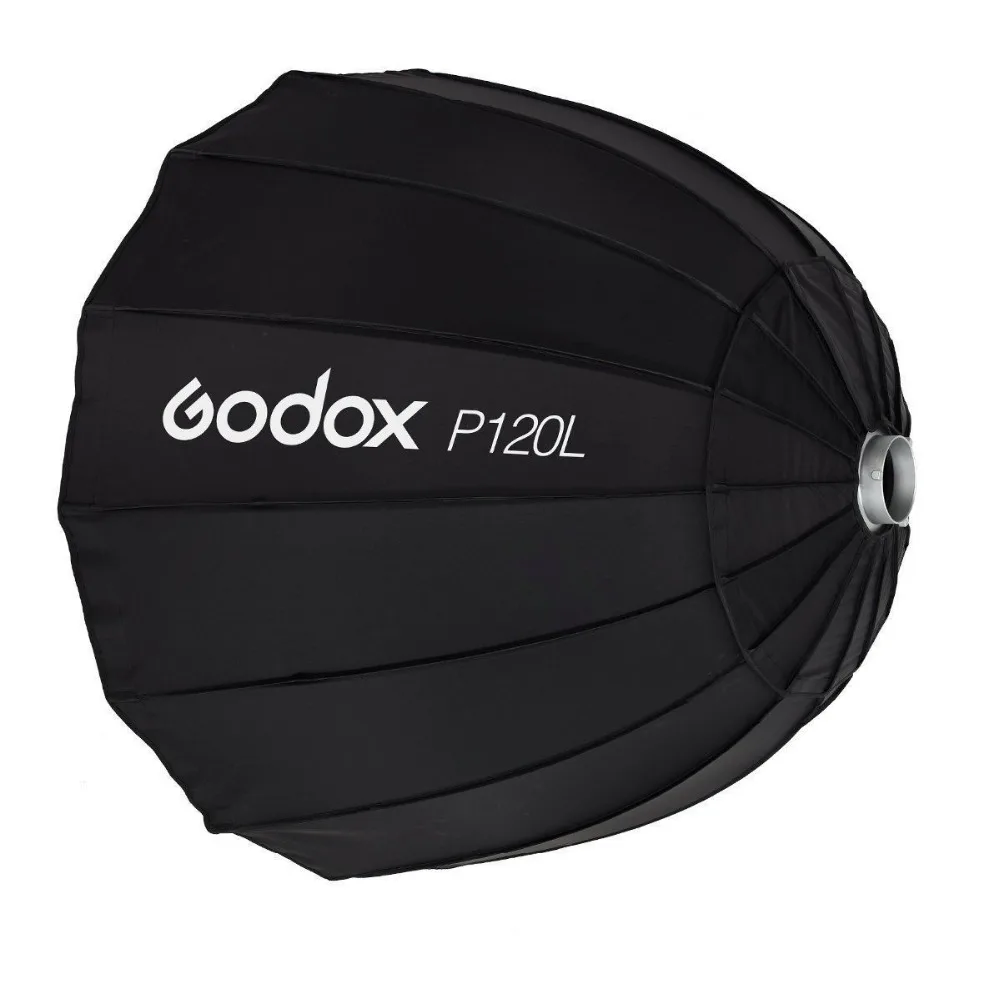 

Godox P120L 120cm Parabolic Softbox Reflector for Flash Speedlite Bowens Mount for Photography Lighting Control