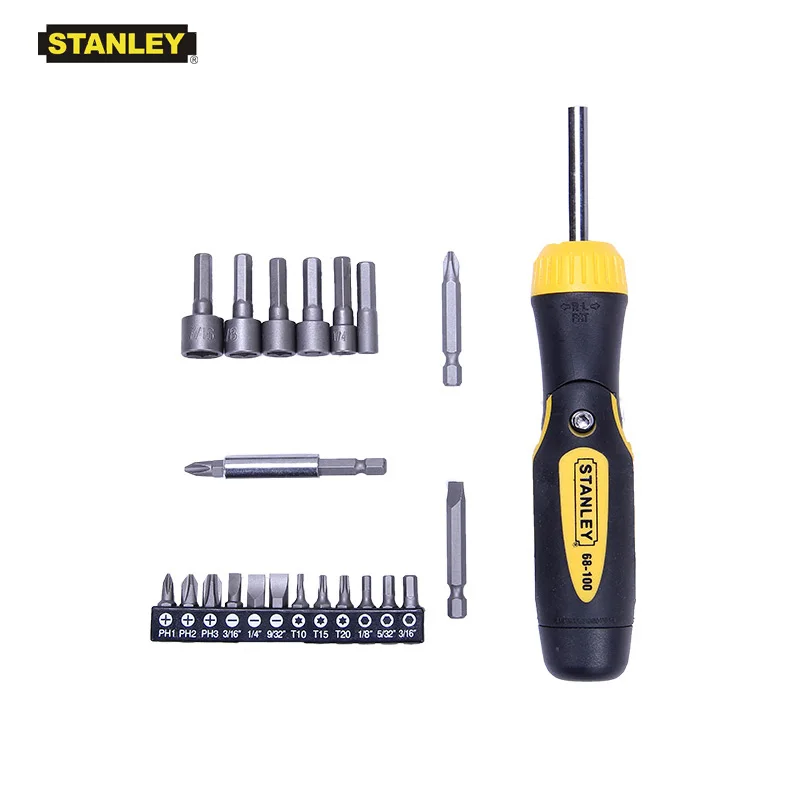 Stanley 23 in 1 multi functional ratchet screwdrivers set with storage