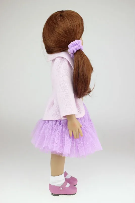 BJD кукла 18 дюймов 45 см полностью виниловая американская кукла Bebes Reborn Play House Игрушка кукла для детей подарок Juguetes Brinquedos