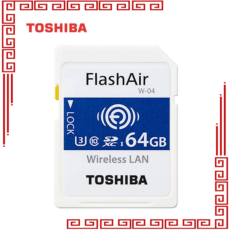 

TOSHIBA Flash Air W-04 Memory Card 32GB 64GB wifi SD Card 90MB/s Wireless SDHC Memory Card Tarjeta sd WIFI Carte SD For Camera