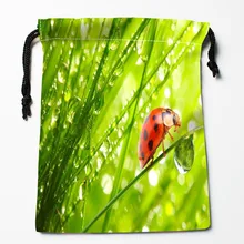 Пользовательский сумка с божьей коровкой индивидуальные сумки-кисеты Подарочные мешки с принтом 27x35 см сжатия Тип сумки