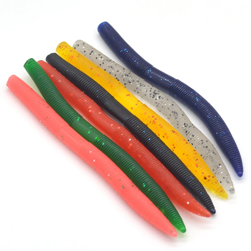 

Earthworm Soft Fishing Lures 10pcs/lot 14cm 8g Straight Tail Long Big Soft Bait Silicone Worm Artificial Swimbait Dropshipping