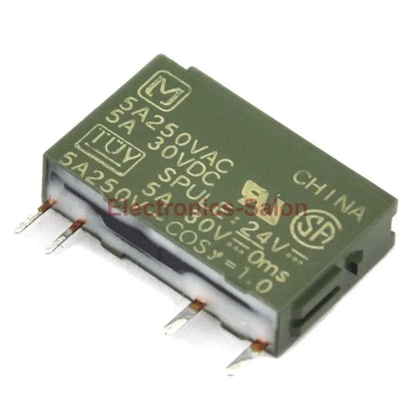

( 2 pcs/lot ) PA1a-24V 24VDC SPST 5 Amps Slim Power Relay.