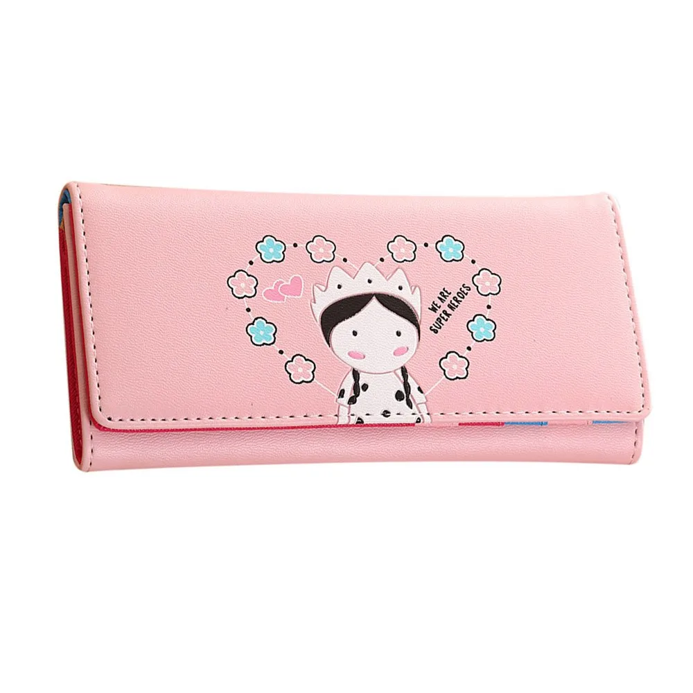 

Women Long Wallet Female Girls Hasp Coin Purse Card Holders Handbag Ladies Money Bag 2019 New Arrivals Portemonnee Vrouwen #Zer