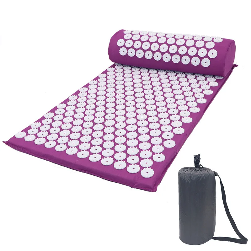 

Acupressure Mat Head Neck Back Foot Massage Cushion Pillow Yoga Spike Mat Anti-stress Acupuncture Needle Massager