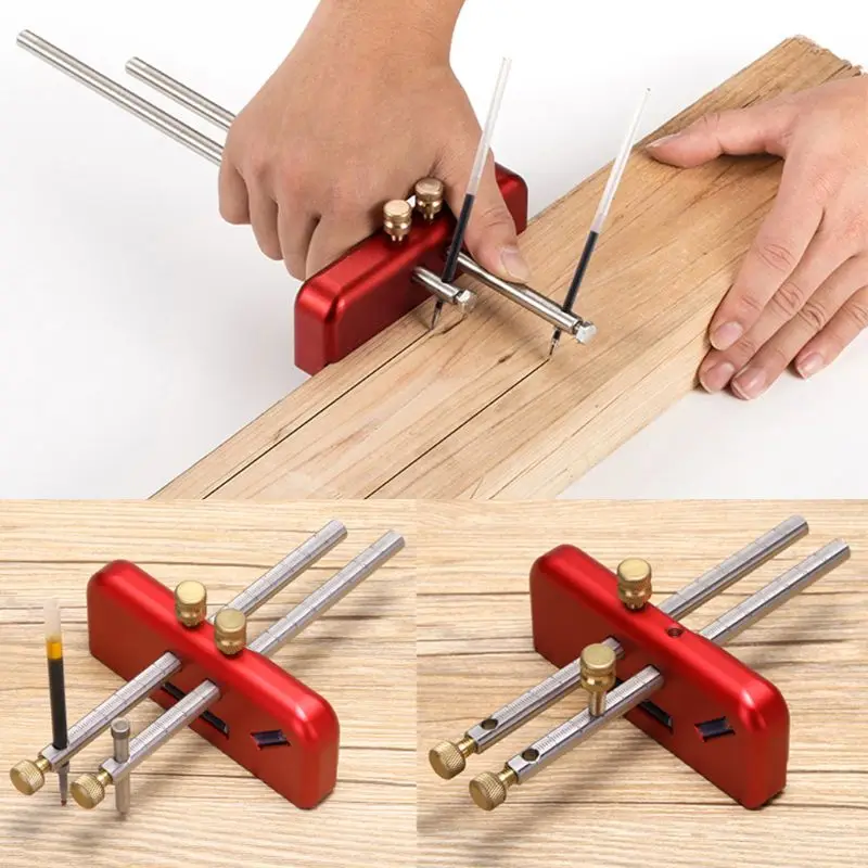 

Aluminum Alloy Scriber Line Finder Woodworking Precision Marking Gauge Carpenter Tools -KB