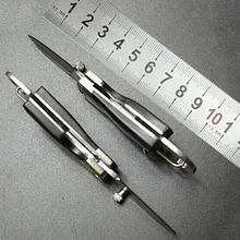 Портативный складной нож из нержавеющей стали, брелок для ключей, мини нож для кемпинга, брелок для ключей, тактический Спасательный Инструмент для выживания на открытом воздухе, охотничий инструмент