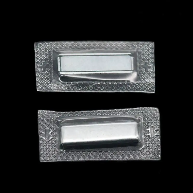 

5 Pair Metal Hidden Invisible Sew-In Magnetic Snap Rectangle 27x8x3mm PVC Closure Purse Fastener Clear Handbags Button