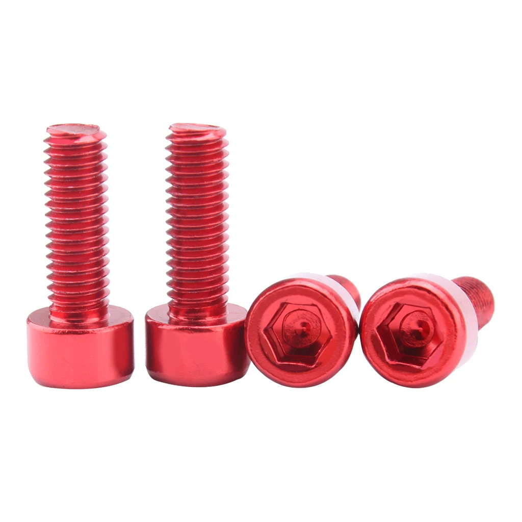 4Pcs Water Bottle Cage Screws Aluminum Alloy Bike Holder Screws Cycling Bicycle Cage Bolts Accessories 