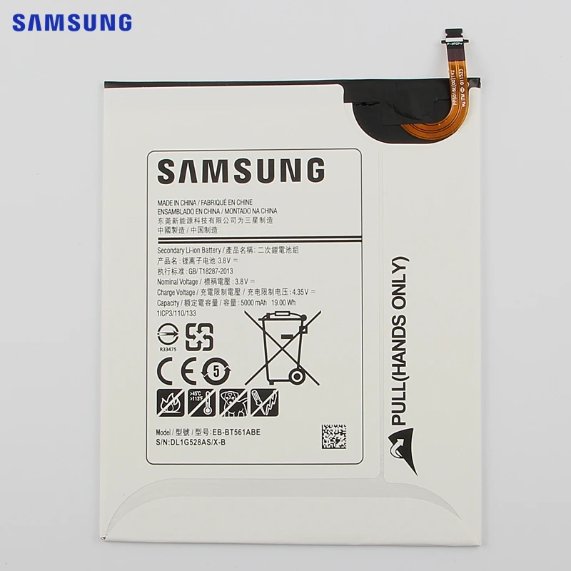 Samsung сменный аккумулятор EB-BT561ABE для samsung GALAXY Tab E T560 T561 SM-T560 аутентичный Аккумулятор для планшета 5000 мАч