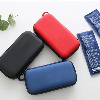 

Portable Insulin Glaciated Cold Storage Bag Refrigerated Box Refrigerator Heat Packs Drug Freezer Pack with 2 Ice Pads