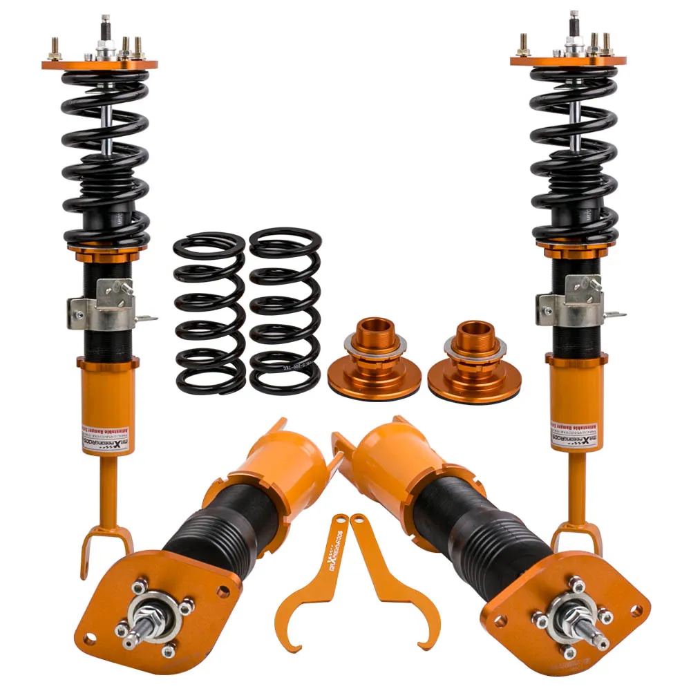 

Racing Adjustable Coilover Suspension Kit for Infiniti G35 Nissan 350Z Z33 03-07 Lowering Suspension Kit Top Mount Camber Plate