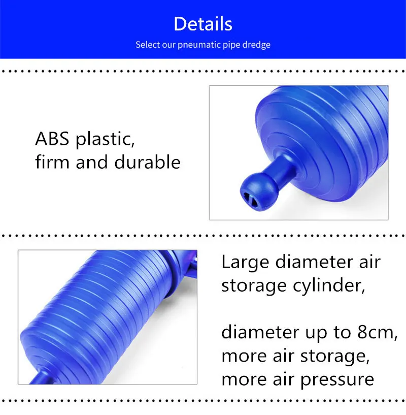Барометрический Тип вантуз сильный бластер бытовой резиновый сопло пневматическая труба дренаж канализационный трубопровод инструменты для очистки