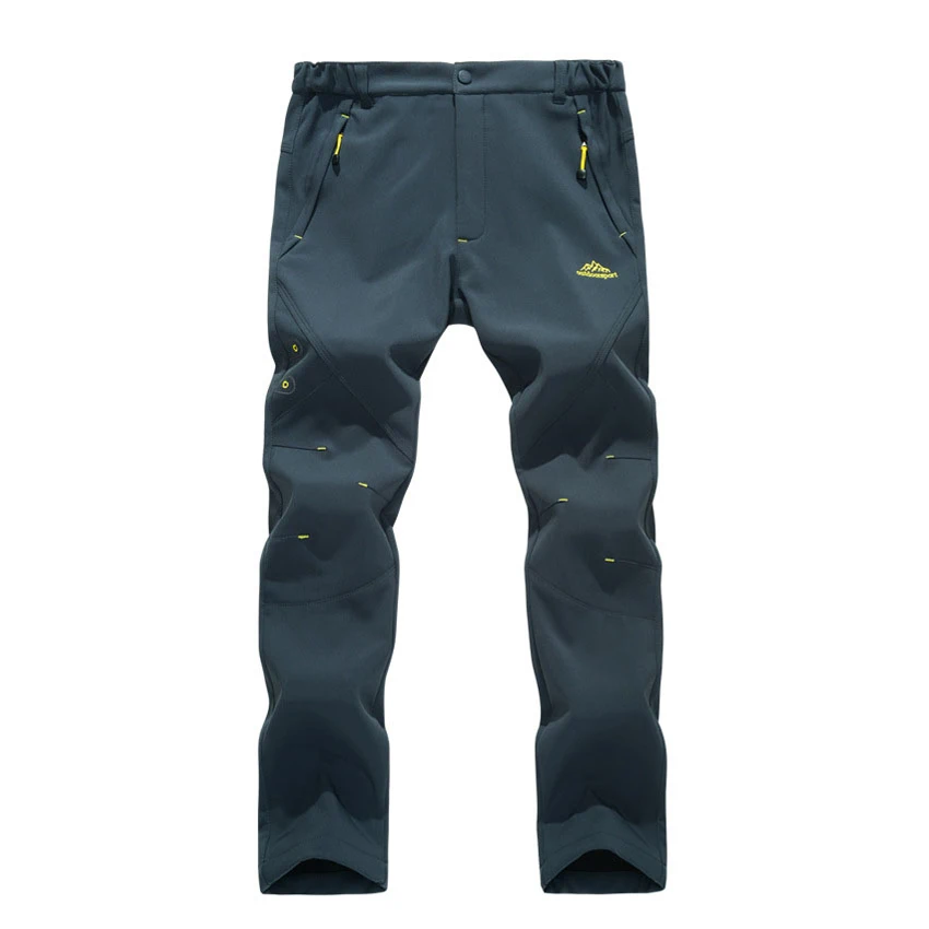 JACKSANQI de invierno de los hombres de Trekking pantalones nuevos impermeable al aire libre a prueba de viento térmica gruesa pantalones de senderismo Camping pantalones de esquí de 5XL RA034