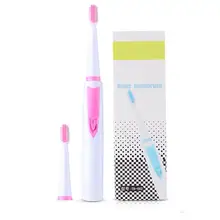 Зубная щетка двойная чистая гигиена полости рта AA батарея электрическая зубная щетка гигиенические продукты(батарея: не включает