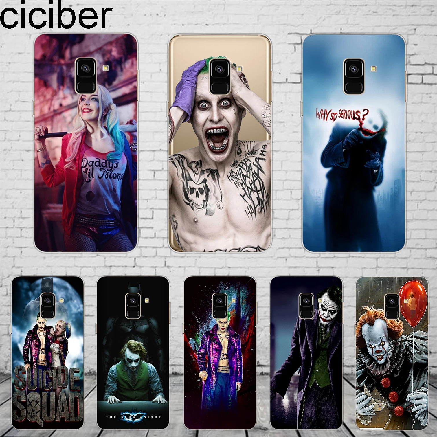 

ciciber DC Marvel suicide squad clown For Samsung Galaxy A 7 5 6 8 9 S 2016 2017 2018 Phone Case Star C 9 7 5 10 PRO Plus Cover
